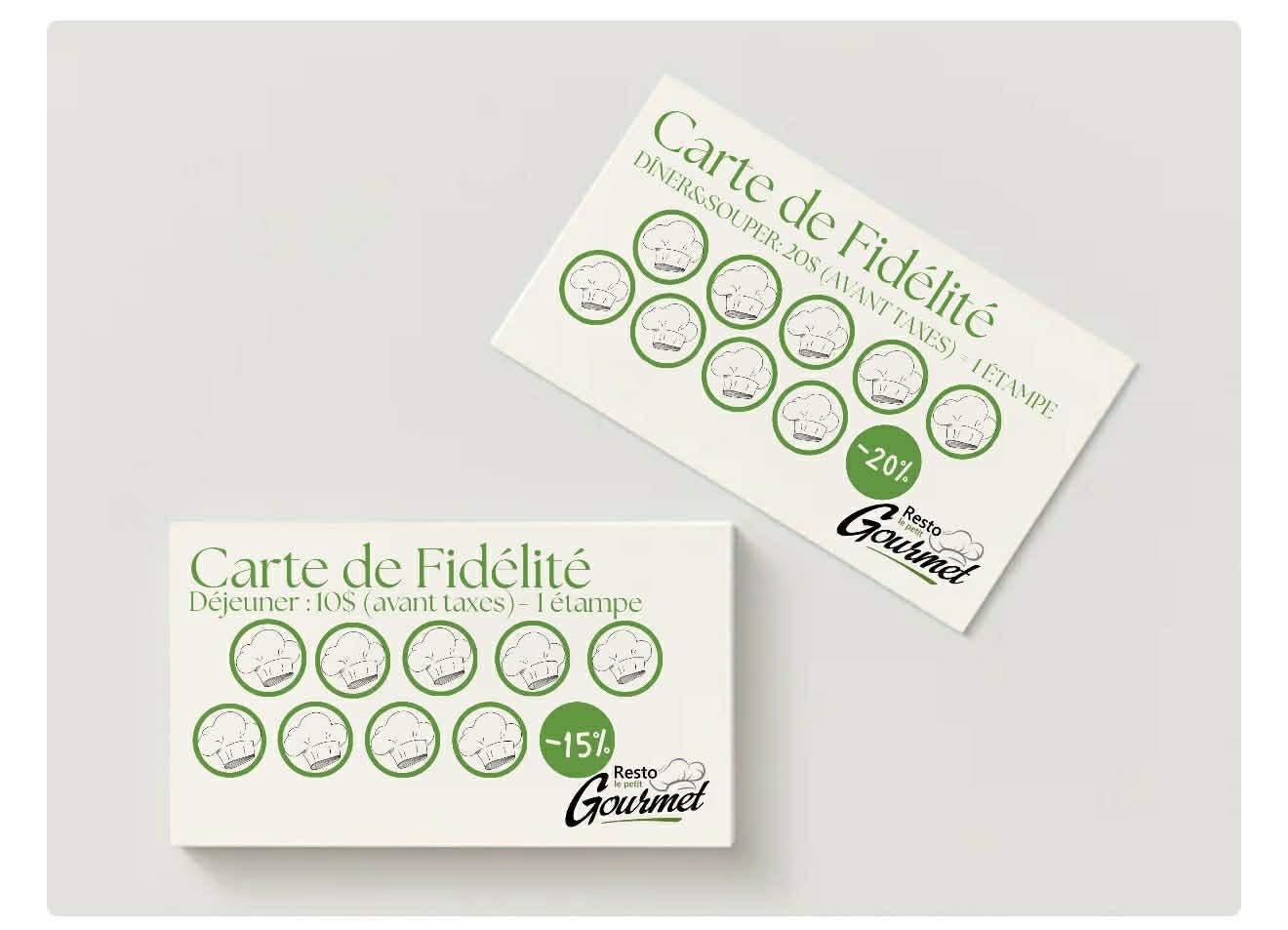Carte de fidélité Resto le Petit Gourmet